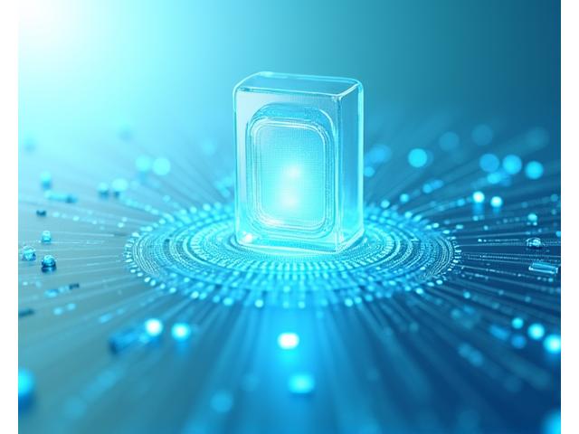 Abstract depiction of data flow protected by a digital shield, emphasizing data security and protective legal frameworks for online services.